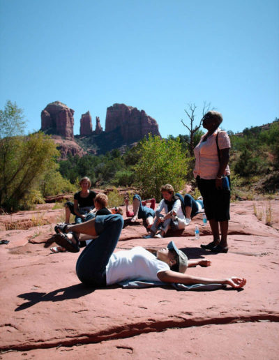 Cathedral Rock Stretching Sedona