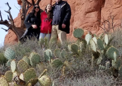 Three People Enjoying Red Rock Hike Sedona